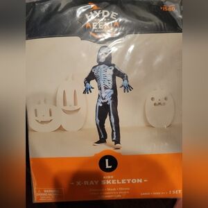 X Ray Skeleton Halloween costume, excellent condition, youth large
